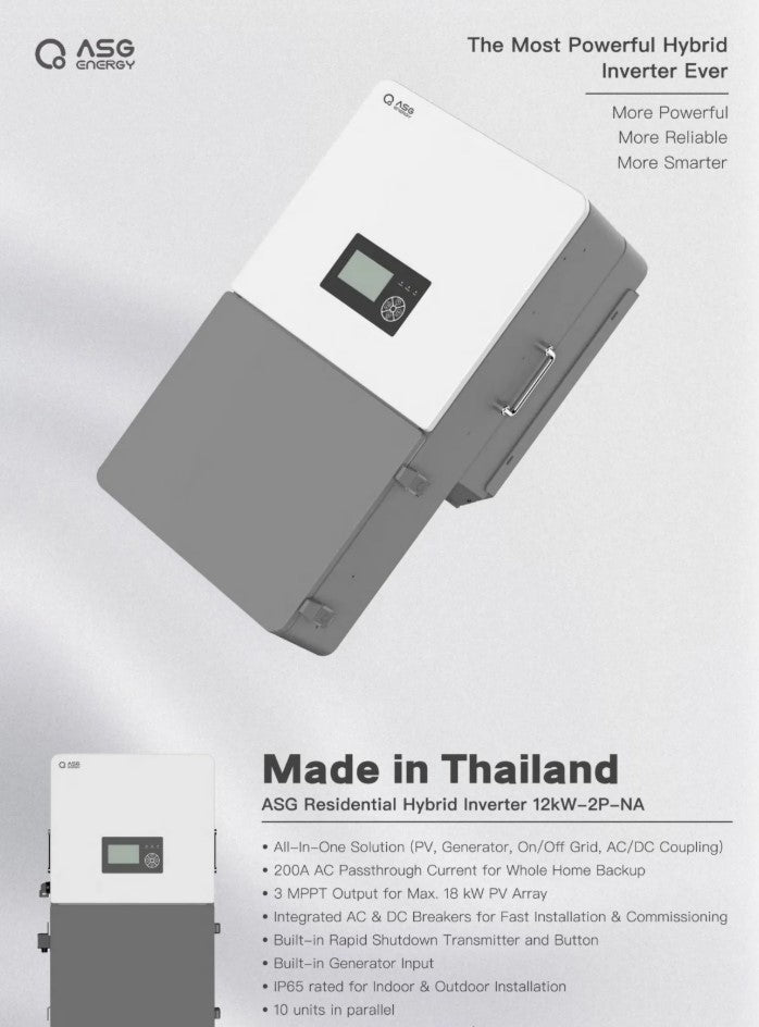 ASG All-in-one Hybrid Inverter ASG 12kW-2P-NA