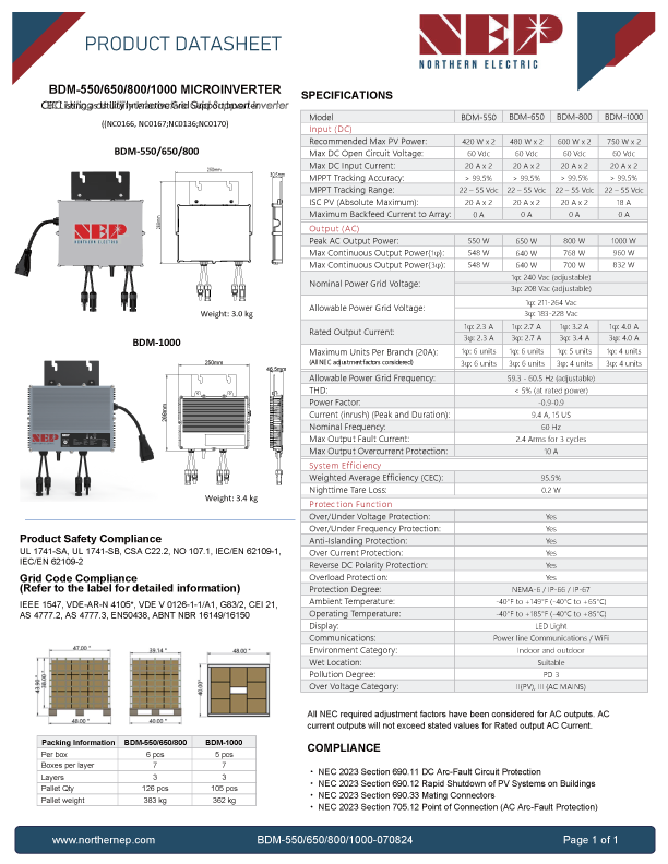 NEP BDM-800W